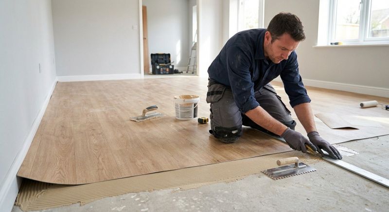 Sheet Linoleum Installation in Dallas, TX