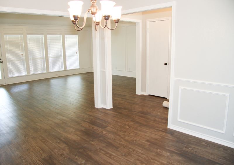 Living Room with New Hardwood Floors