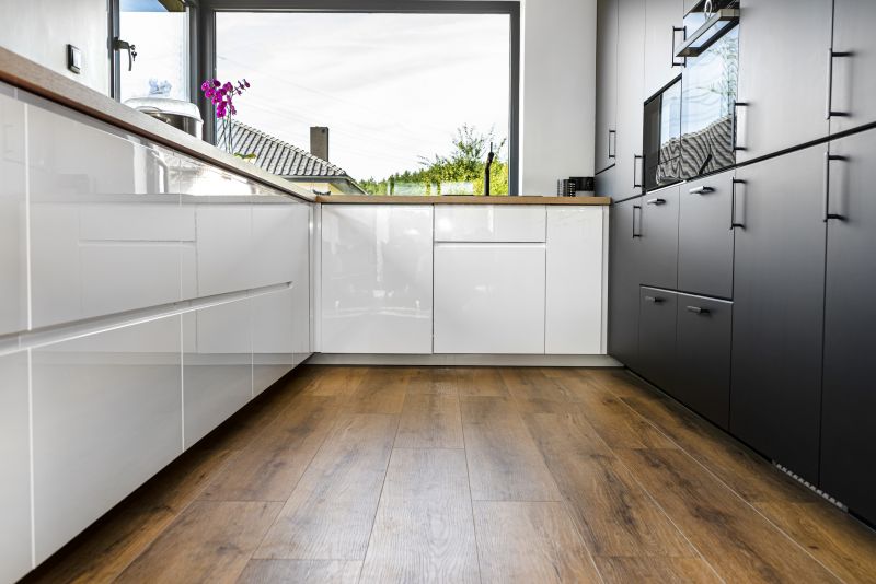 Modern Kitchen with Vinyl Flooring