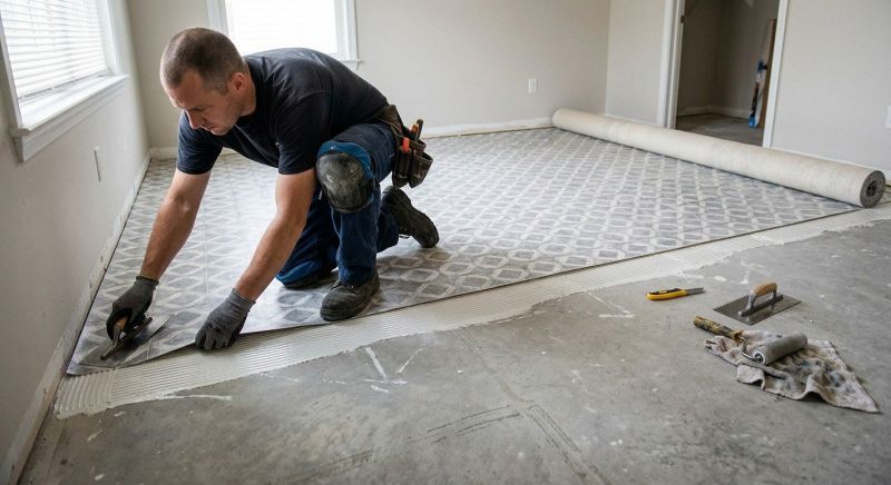 Sheet Linoleum Installation in Houston, TX